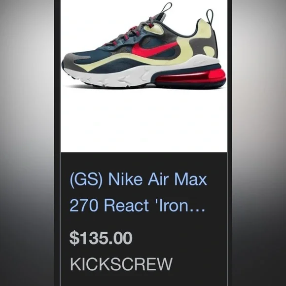 Nike Air Max React 270 7Youth/Womens 8.5 - Picture 15 of 15